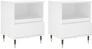 Shumee noční stolky 2 ks, bílé 40 × 35 × 50 cm kompozitní dřevo, 830605 - Night Stand