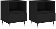 Shumee noční stolky 2 ks, černé 40 × 35 × 50 cm kompozitní dřevo, 830607 - Night Stand