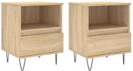 Shumee noční stolky 2 ks, dub sonoma 40 × 35 × 50 cm kompozitní dřevo, 830627 - Night Stand
