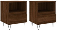 Shumee noční stolky 2 ks, hnědý dub 40 × 35 × 50 cm kompozitní dřevo, 830635 - Night Stand