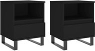 Shumee noční stolky 2 ks, černé 40 × 35 × 50 cm kompozitní dřevo, 830639 - Night Stand