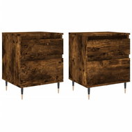 Shumee noční stolky 2 ks, kouřový dub 40 × 35 × 50 cm kompozitní dřevo, 830663 - Night Stand