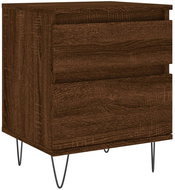 Shumee noční stolek hnědý dub 40 × 35 × 50 cm kompozitní dřevo, 830682 - Night Stand