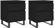 Shumee noční stolky 2 ks, černé 40 × 35 × 50 cm kompozitní dřevo, 830687 - Night Stand