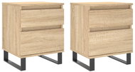 Shumee noční stolky 2 ks, dub sonoma 40 × 35 × 50 cm kompozitní dřevo, 830691 - Night Stand