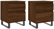 Shumee noční stolky 2 ks, hnědý dub 40 × 35 × 50 cm kompozitní dřevo, 830699 - Night Stand