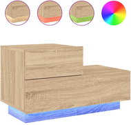 Shumee noční stolek s LED osvětlením dub sonoma 70 × 36 × 40,5 cm - Night Stand
