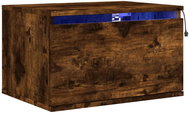 Shumee nástěnný noční stolek s LED osvětlením kouřový dub - Night Stand