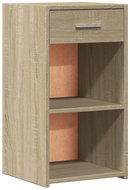 Shumee bedside table oak sonoma 35 × 34 × 65 cm composite wood - Night Stand