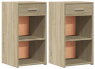 Shumee noční stolky 2 ks, dub sonoma 35 × 34 × 65 cm kompozitní dřevo - Night Stand