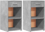 Shumee noční stolky 2 ks, betonově šedé 35 × 34 × 65 cm kompozitní dřevo - Night Stand