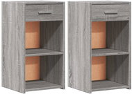 Shumee noční stolky 2 ks, šedé sonoma 35 × 34 × 65 cm kompozitní dřevo - Night Stand