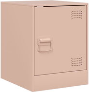 Shumee bedside table pink 34,5 × 39 × 44 cm steel, 841609 - Night Stand