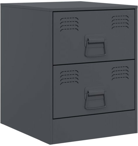 Shumee noční stolek antracitový 34,5 × 39 × 44 cm ocel - Night Stand - Main image
