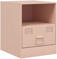 Shumee noční stolek růžový 34,5 × 39 × 44 cm ocel - Night Stand