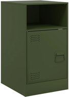 Shumee noční stolek olivově zelený 34,5 × 39 × 62 cm ocel, 841771 - Night Stand
