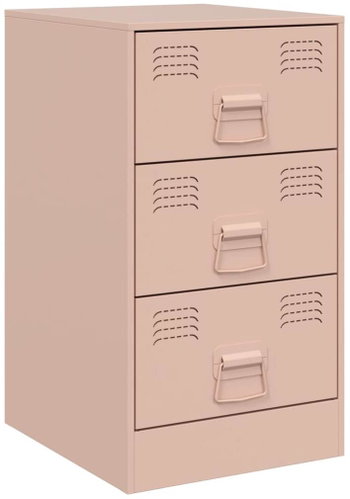 Shumee noční stolek růžový 34,5 × 39 × 62 cm ocel - Night Stand - Main image