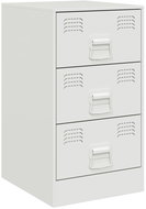 Shumee noční stolek bílý 34,5 × 39 × 62 cm ocel - Night Stand