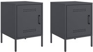 Shumee noční stolky 2 ks, antracitové 36 × 39 × 50,5 cm ocel, 842915 - Night Stand