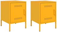 Shumee noční stolky 2 ks, hořčicově žluté 36 × 39 × 50,5 cm ocel, 842917 - Night Stand