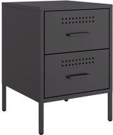 Shumee noční stolek černý 36 × 39 × 50,5 cm ocel - Night Stand