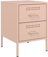 Shumee noční stolek růžový 36 × 39 × 50,5 cm ocel - Night Stand