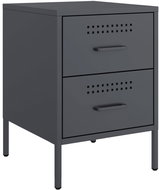 Shumee noční stolek antracitový 36 × 39 × 50,5 cm ocel - Night Stand