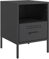Shumee noční stolek černý 36 × 39 × 50,5 cm ocel válcovaná za studena - Night Stand