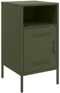Shumee noční stolek olivově zelený 36 × 39 × 68 cm ocel, 843074 - Night Stand