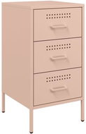 Shumee bedside table pink 36 × 39 × 68 cm cold rolled steel, 843080 - Night Stand