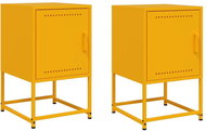 Shumee noční stolky 2 ks, hořčicově žluté 36 × 39 × 60,5 cm ocel, 846453 - Night Stand