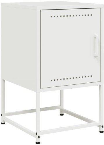 Shumee noční stolek bílý 36 × 39 × 60,5 cm ocel, 846456 - Night Stand - Main image