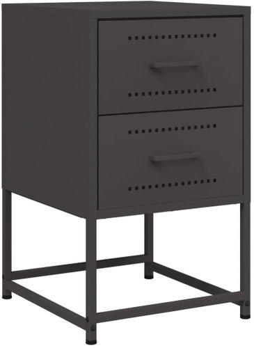 Shumee noční stolek černý 36 × 39 × 60,5 cm ocel, 846458 - Night Stand - Main image
