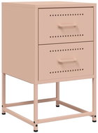 Shumee noční stolek růžový 36 × 39 × 60,5 cm ocel, 846460 - Night Stand