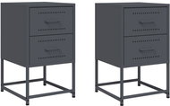 Shumee noční stolky 2 ks, antracitové 36 × 39 × 60,5 cm ocel, 846463 - Night Stand