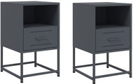 Shumee noční stolky 2 ks, antracitové 36 × 39 × 60,5 cm ocel, 846559 - Night Stand