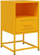Shumee bedside table mustard yellow 36 × 39 × 60,5 cm steel, 846560 - Night Stand