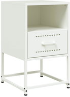 Shumee noční stolek bílý 36 × 39 × 60,5 cm ocel - Night Stand