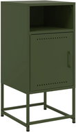 Shumee noční stolek olivově zelený 36 × 39 × 78 cm ocel, 846574 - Night Stand