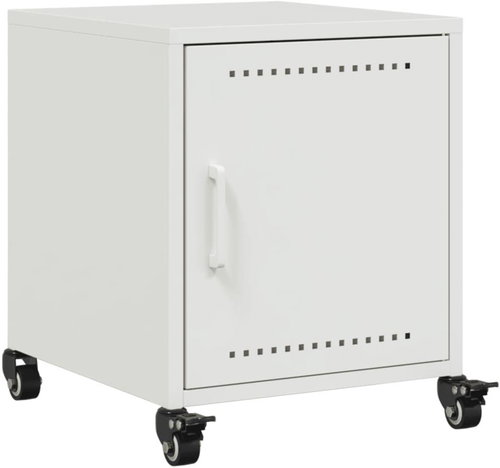 Shumee noční stolek bílý 36 × 39 × 43,5 cm ocel, 846624 - Night Stand - Main image