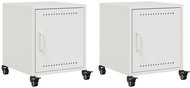 Shumee noční stolky 2 ks, bílé 36 × 39 × 43,5 cm ocel, 846625 - Night Stand
