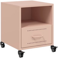 Shumee noční stolek růžový 36 × 39 × 43,5 cm ocel - Night Stand