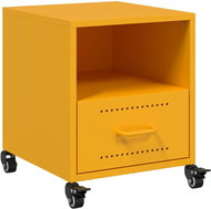 Shumee noční stolek hořčicově žlutý 36 × 39 × 43,5 cm ocel - Night Stand