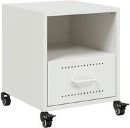 Shumee noční stolek bílý 36 × 39 × 43,5 cm ocel, 846714 - Night Stand