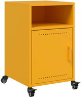 Shumee noční stolek hořčicově žlutý 36 × 39 × 59 cm ocel - Night Stand