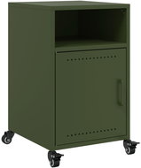 Shumee noční stolek olivově zelený 36 × 39 × 59 cm ocel, 846724 - Night Stand