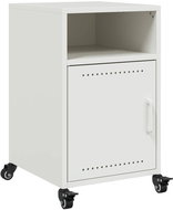 Shumee noční stolek bílý 36 × 39 × 59 cm ocel, 846726 - Night Stand