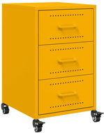 Shumee noční stolek hořčicově žlutý 36 × 39 × 59 cm ocel, 846731 - Night Stand