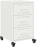 Shumee noční stolek bílý 36 × 39 × 59 cm ocel - Night Stand