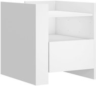 Shumee noční stolek bílý 45 × 50 × 50 cm kompozitní dřevo - Night Stand